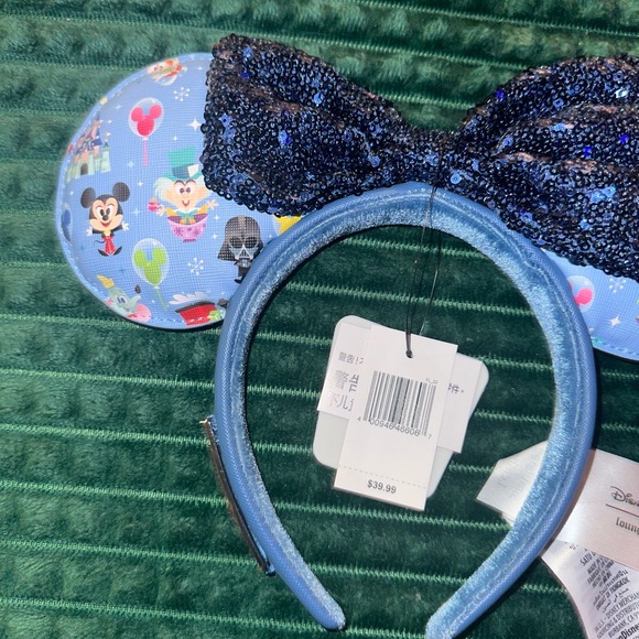 Loungefly Disney Parks Icon Chibi Ears Headband ✨ - Picture 2 of 6